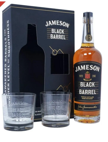 Jameson Black Barrel Glass Pack