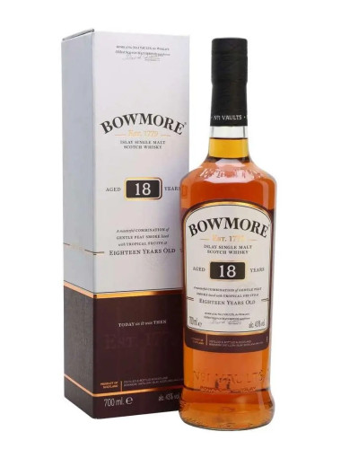 BOWMORE ISLAY MALT 18YO  700ML