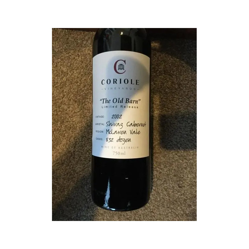 Coriole Old Barn Cabernet Shiraz 2002