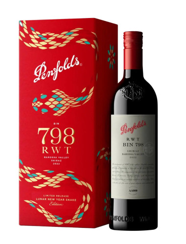 2022 Penfolds RWT Bin 798 Shiraz Lunar New Year Snake Edition Gift Box 750ml
