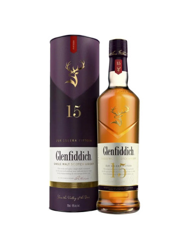 Glenfiddich 15 Year Old Solera Vat Scotch Whisky 700mL