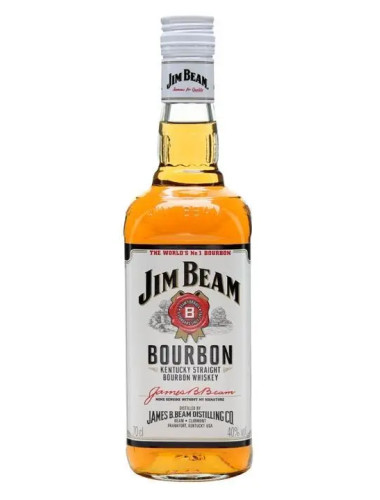 Jim Beam White Label Bourbon Whiskey 700mL