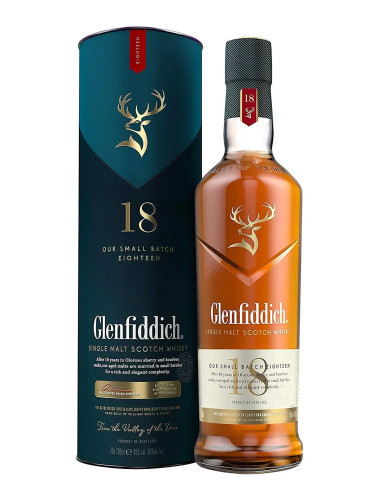Glenfiddich 18 Year Old Single Malt Scotch Whisky 700mL