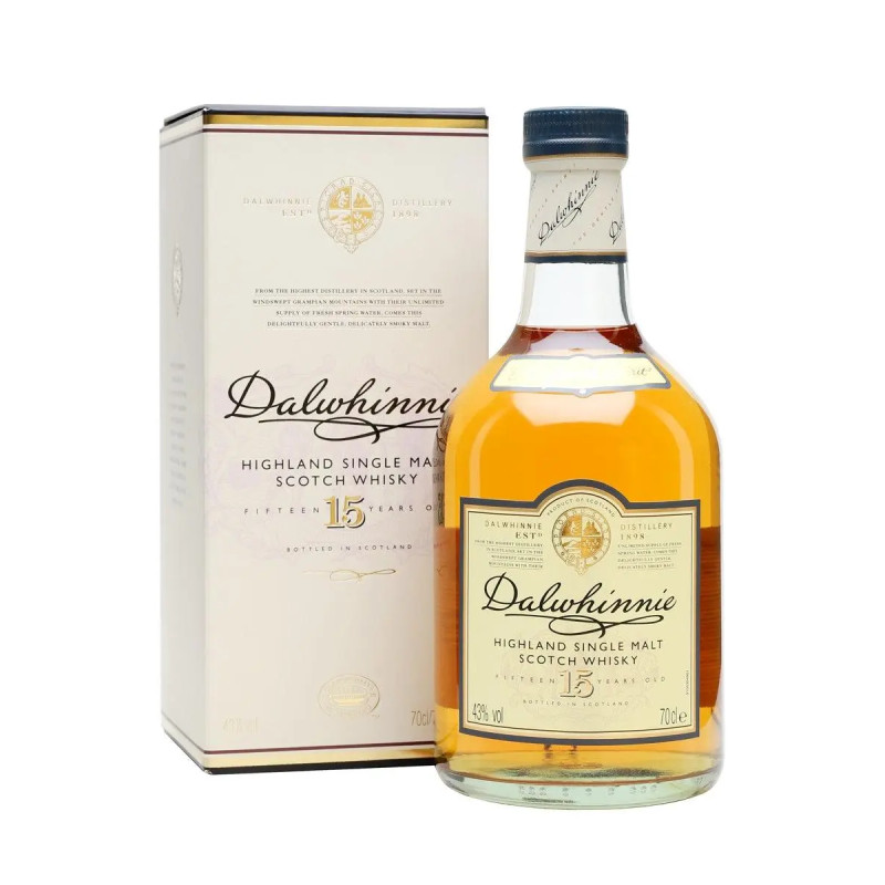 Dalwhinnie 15 Year Old Single Malt Scotch Whisky 700mL