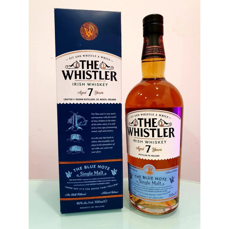 The Whistler The Blue Note 7 Year Old Single Malt Irish Whiskey 700mL