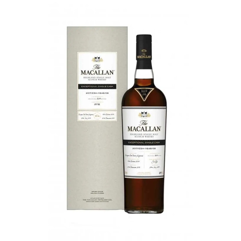 Macallan Exceptional Single Cask 2017/Esh-11648/08 Ltd Edition Cask Strength Single Malt Scotch Whisky 700mL