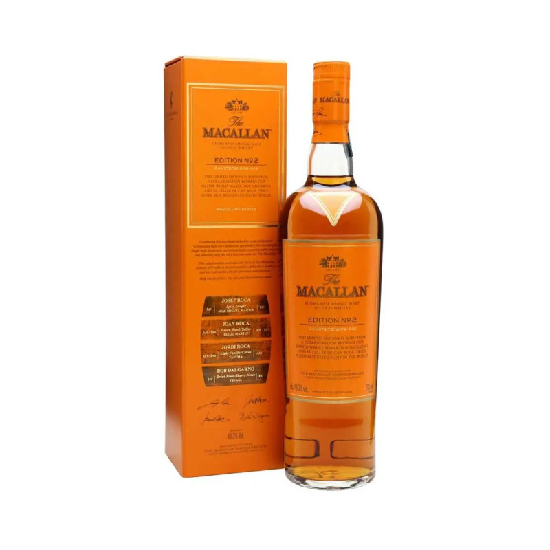 The Macallan Edition No. 2 Single Malt Scotch Whisky 700mL