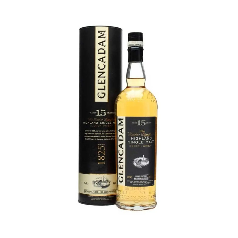 Glencadam Highland Single Malt Whisky 15 YO 1000mL