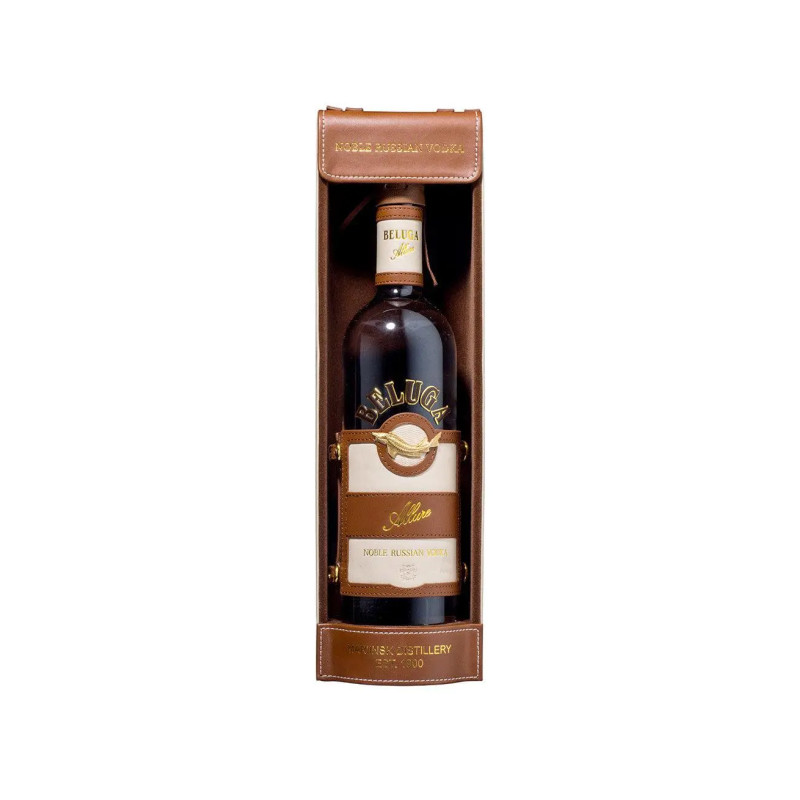 Beluga Vodka Allure Leather Bottle 700mL