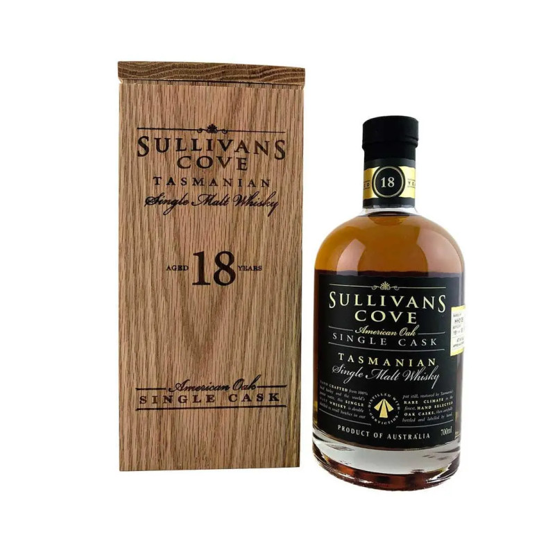 Sullivans Cove 18 YO American Oak Barrel Single Cask Single Malt Whisky 700mL Cask HH0106