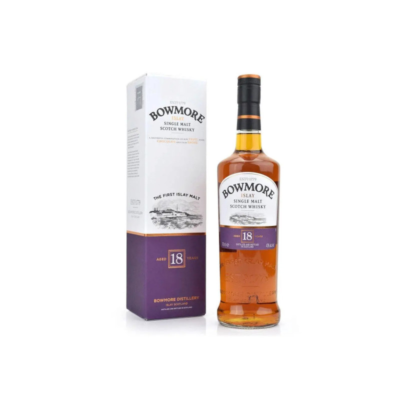 Bowmore 18 Year Old Single Malt Scotch Whisky 700mL