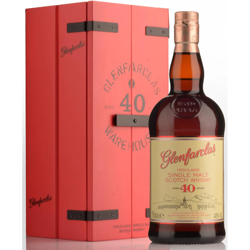 Glenfarclas Single Malt Whisky 40 Year Old In A Box Warehouse Edition 700mL