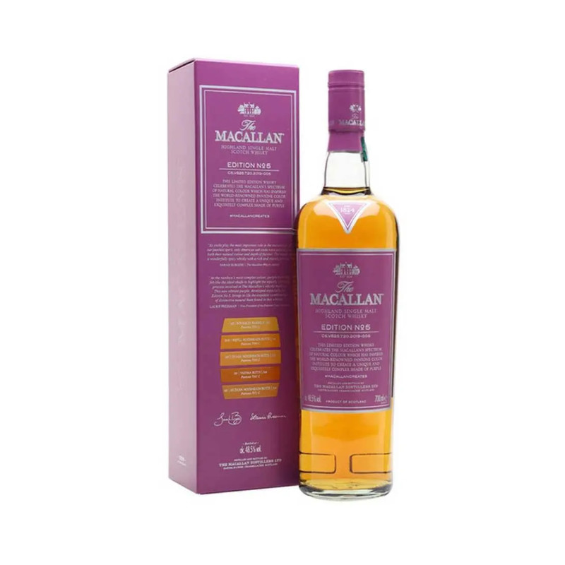The Macallan Edition No. 5 Single Malt Scotch Whisky 700mL