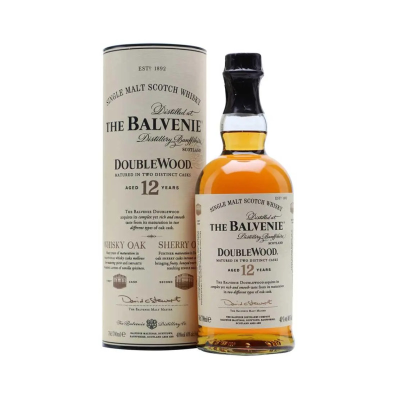 The Balvenie 12 Year Old Doublewood Scotch Whisky 700mL