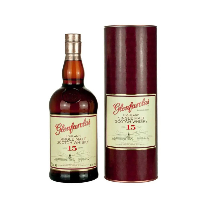 Glenfarclas 15 Year Old Single Malt Scotch Whisky 700mL