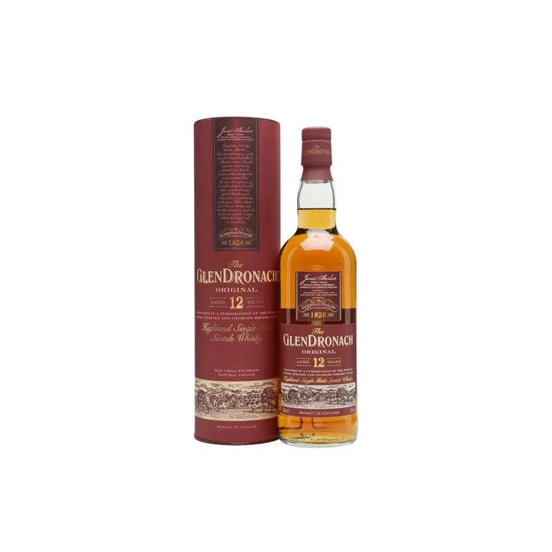 Glendronach Original 12 Year Old Single Malt Scotch Whiskey 700mL