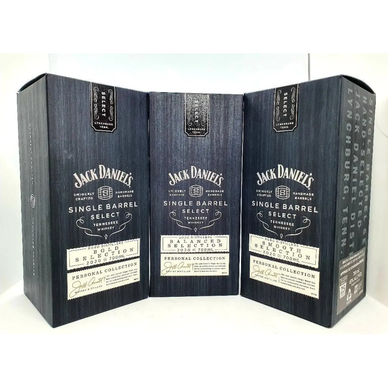Jack Daniel's Bobo And Fletcher 2020 Collection Bold + Smooth + Balanced 3 X 700mL