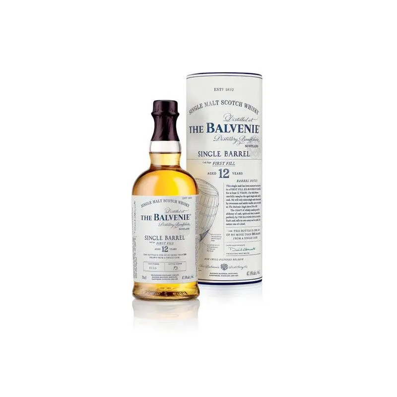 Balvenie 12YO First Fill American Oak Single Barrel Single Malt Whiskey 700mL