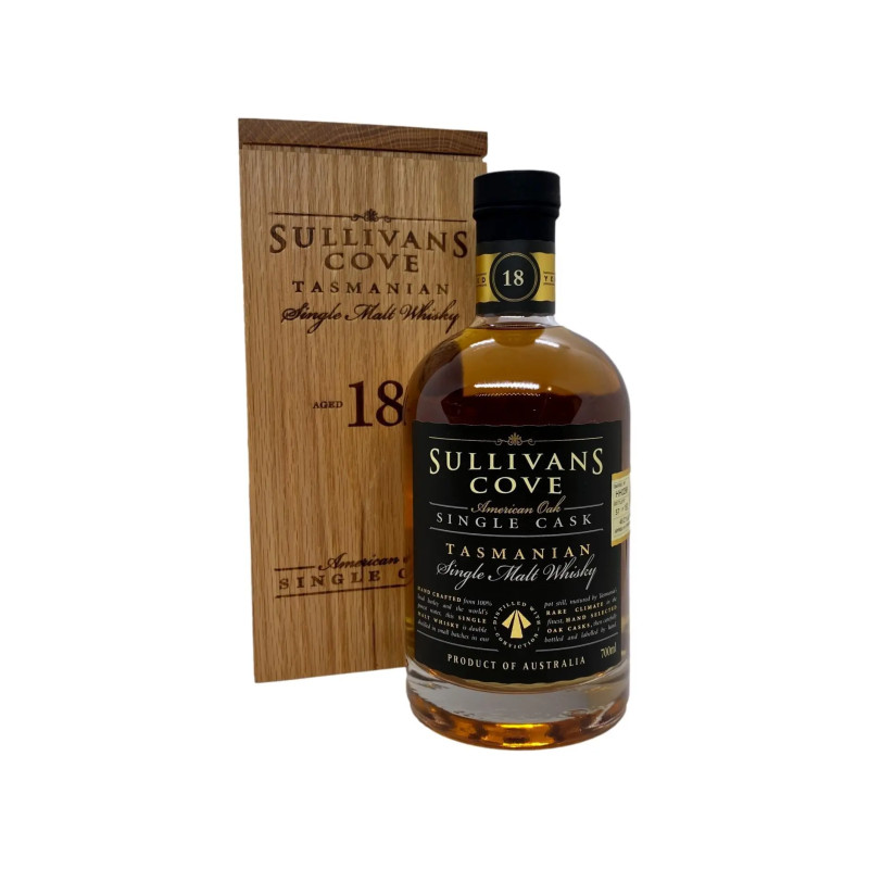 Sullivans Cove 18 YO American Oak Barrel Single Cask Single Malt Whisky 700mL Barrel No. HH0296