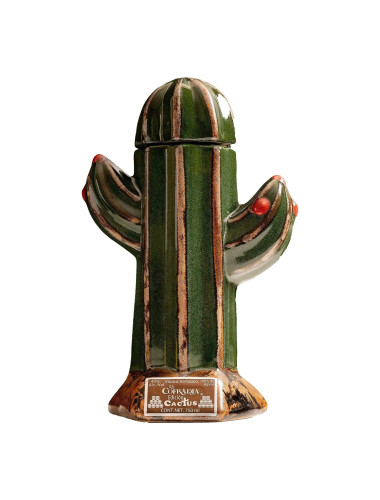 La Cofradia Ed Cactus Reposada Tequila - Ceramic Bottle 750mL