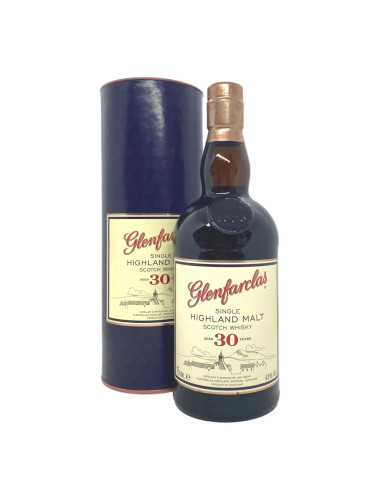 Glenfarclas 30 Year Old Single Malt Scotch Whisky Vintage Packaging 700mL