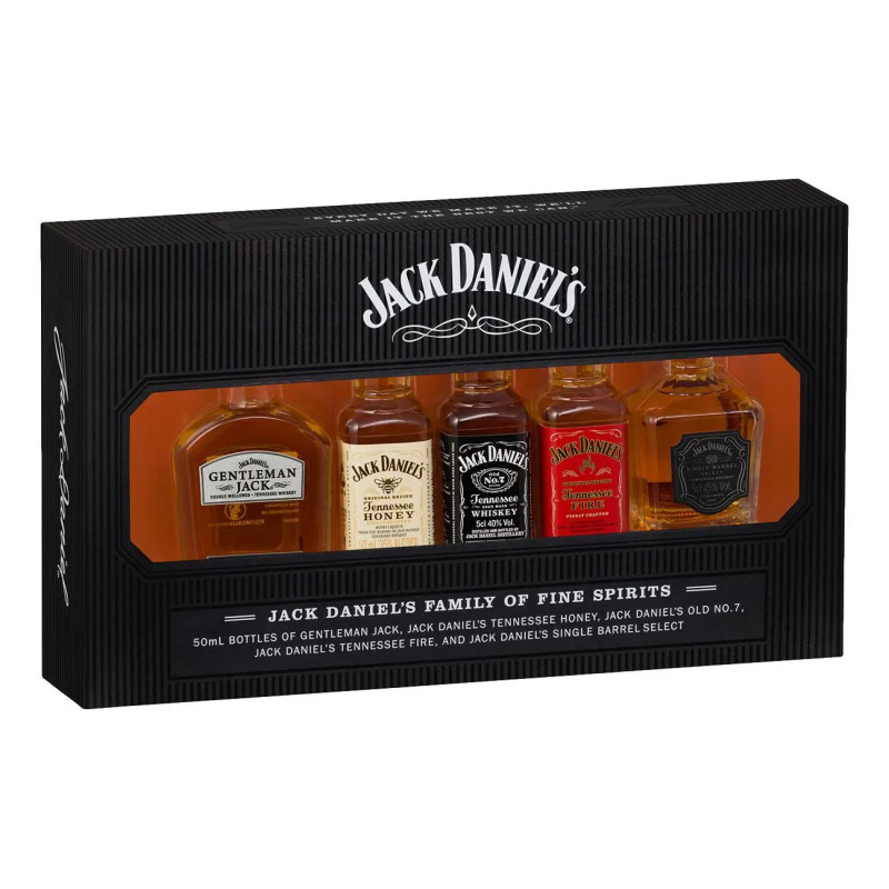 Jack Daniel's Family Of Fine Spirits 5 X 50mL