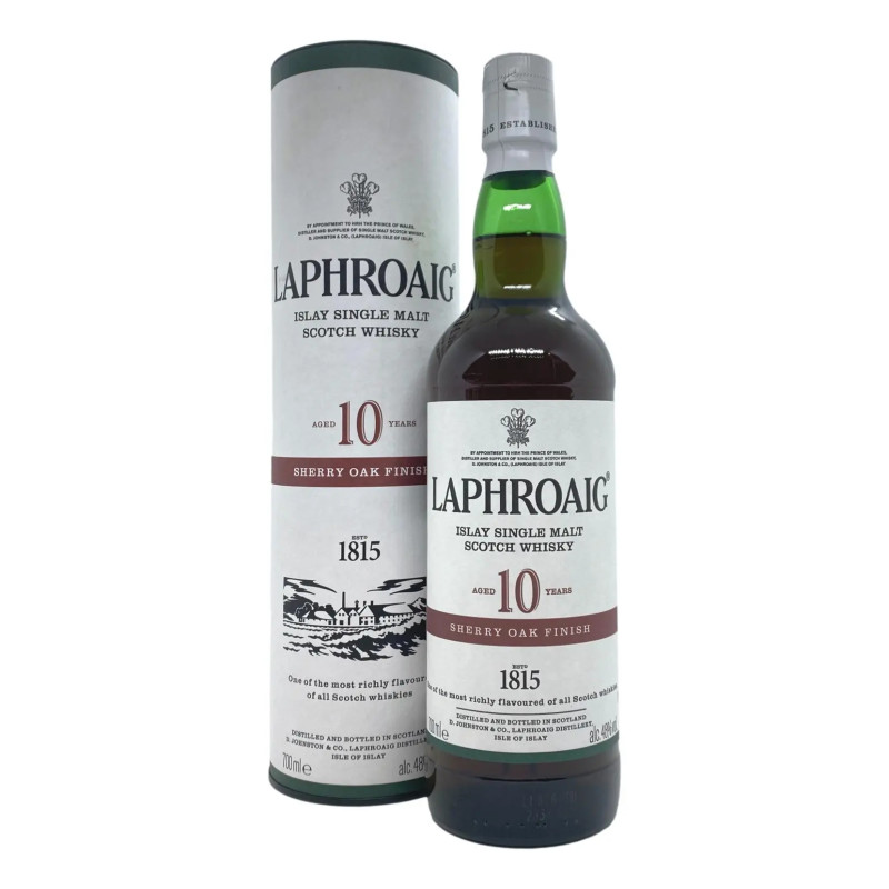 Laphroaig 10 YO Sherry Oak Finish Islay Single Malt Scotch Whisky 700mL Limited Edition