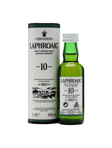 Laphroaig 10 Year Old Single Malt Scotch Whisky 50mL