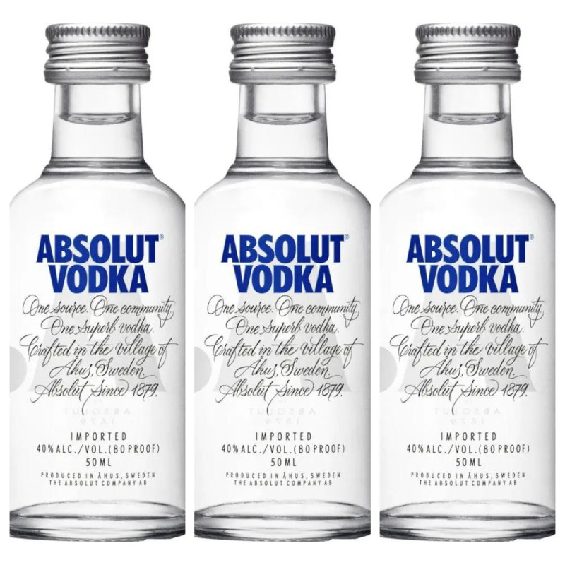 Absolut Vodka 3X50mL
