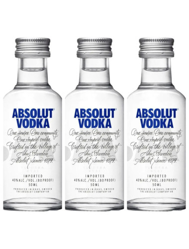 Absolut Vodka 3X50mL