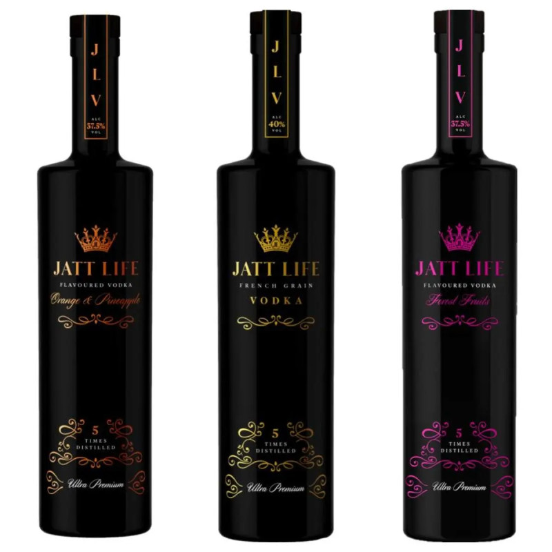 Jatt Life Ula Premium Vodka Collection 3X700mL