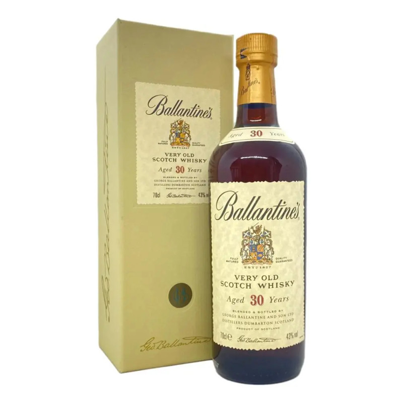 Ballantine's 30 Year Old Blended Scotch Whisky 700mL Vintage Packaging