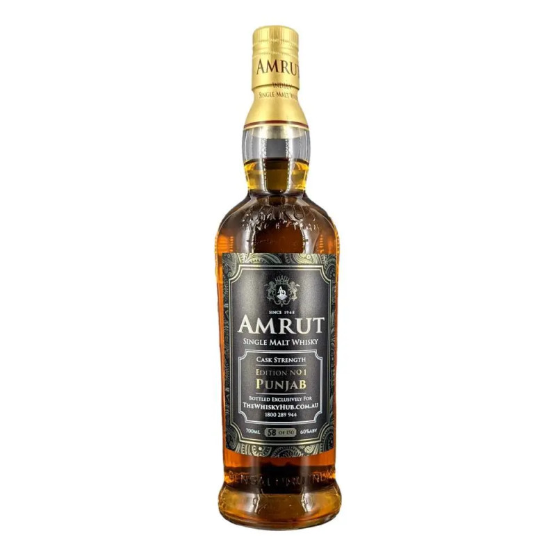 Amrut Edition No. 1 Punjab Cask Strength Single Cask Single Malt Whisky 700mL Millenary Cask