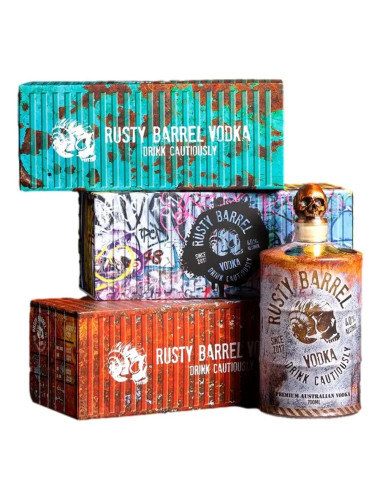 Rusty Barrel Vodka Gift Tin 700mL Collection