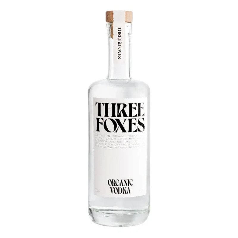 Three Foxes Organic Vodka 700mL