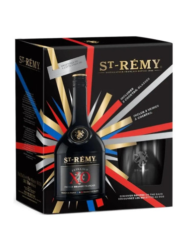 St Remy Brandy XO Gift Pack 700mL