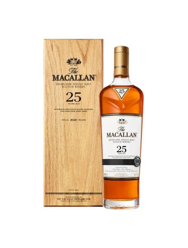 The Macallan 25 Year Old Sherry Oak Highland Single Malt Scotch Whisky 700mL - 2021 Release