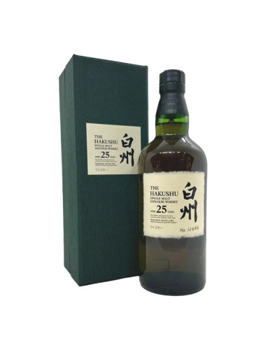 Hakushu 25 Year Old Single Malt Japanese Whisky 700mL