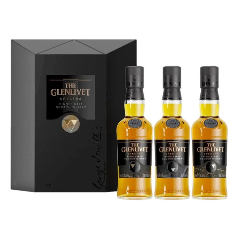 Glenlivet Spectra Gift Pack Single Malt Whisky 3X200mL