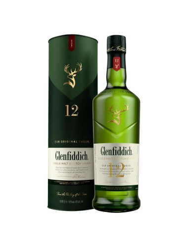 Glenfiddich 12 Year Old Single Malt Scotch Whisky 1L