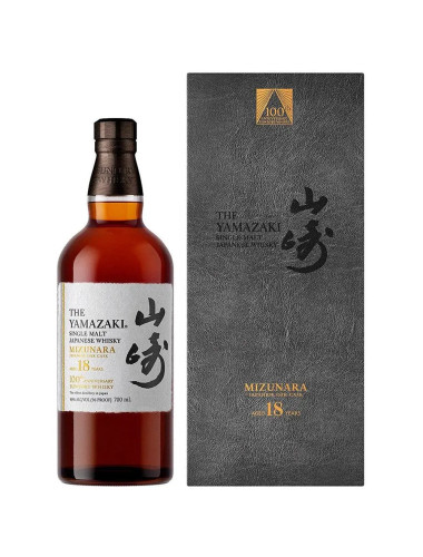 Yamazaki 18 Year Old Mizunara 100th Anniversary Edition Single Malt Japanese Whisky 700mL