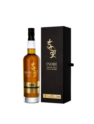 Indri Dru Cask Strength Single Malt Indian Whisky 700mL