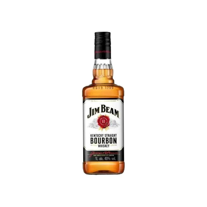 Jim Beam White Label Bourbon Whiskey 1.125 L