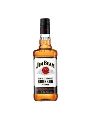 Jim Beam White Label Bourbon Whiskey 1.125 L