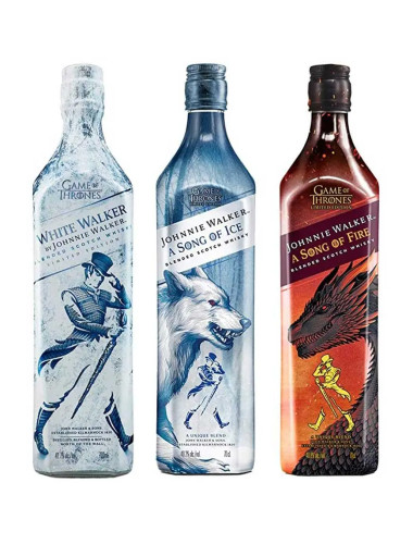 Johnnie Walker Game Of Thrones Ltd Edition Scotch Whiskies Set Of 3 X 700mL
