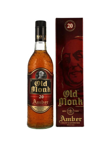 Old Monk Amber XO Mellow And Matured 20 Year Old Rum 750mL