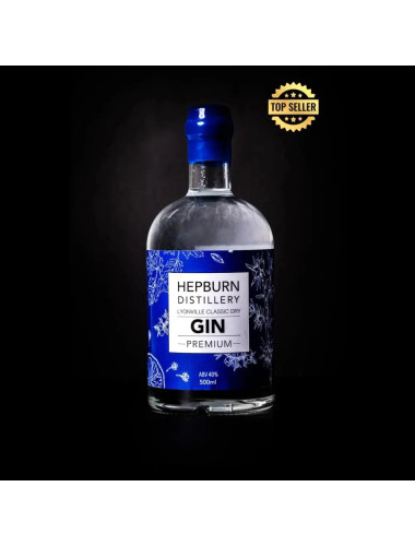 Hepburn Distillery Lyonville Classic Dry Premium Gin 500mL