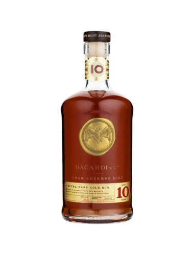 Barcardi Gran Reserva Extra Rare 10 Year Old Gold Rum 1L