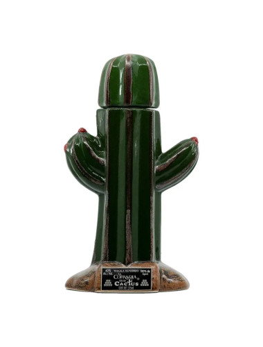 La Cofradia Ed Cactus Reposada Tequila - Ceramic Bottle 375mL