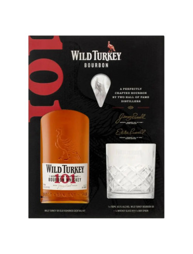 Wild Turkey 101 Old Fashioned Cocktail Kit Gift Pack